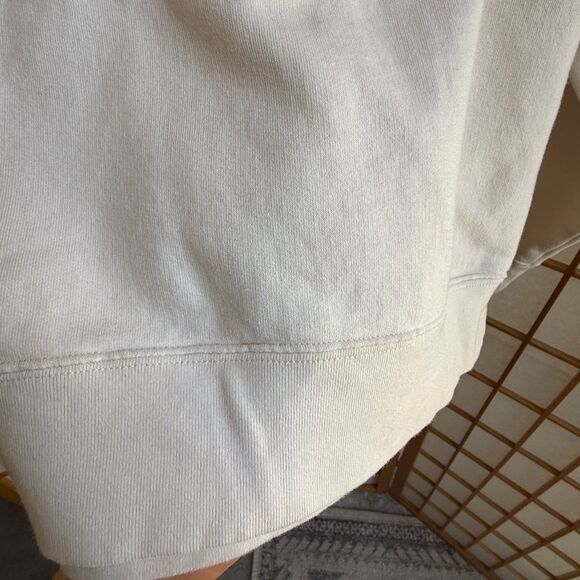 Sandro Lowin Appliqued Embroidered Cotton-Fleece Hoodie in Neutrals | Small - Picture 7 of 12